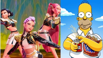 Así puedes generar con IA una imagen de Las Guerreras K-pop como personajes de Los Simpson