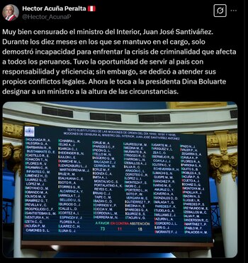 Diversos políticos se pronunciaron tras