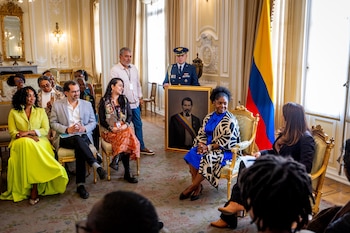 La vicepresidenta entregó a la Casa de Nariño el cuadro del expresidente Juan José Nieto Gil - crédito @ViceColombia/X