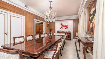 El comedor, con toques de