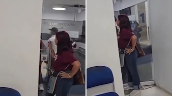 En video|Periodista se encadenó en clínica de Cali para exigir una fecha de cirugía urgente para su esposo: “No me muevo de aquí”