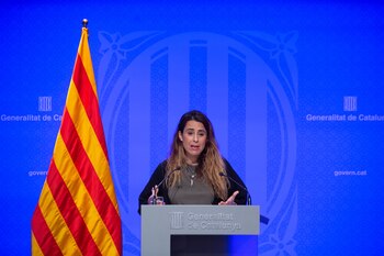 La portavoz del Govern catalán,