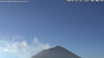 Popocatépetl registró 76 exhalaciones y 120 minutos de tremor