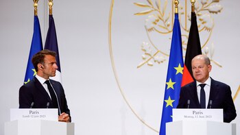 Líderes de Alemania, Francia y