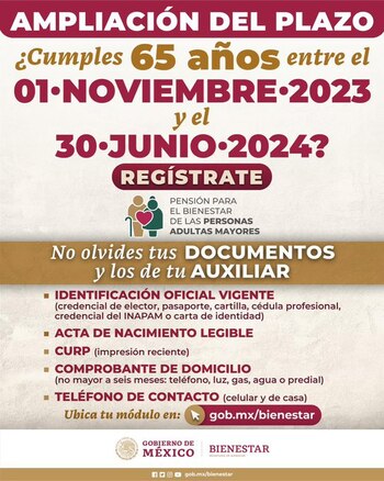 La Secretaría del Bienestar amplió