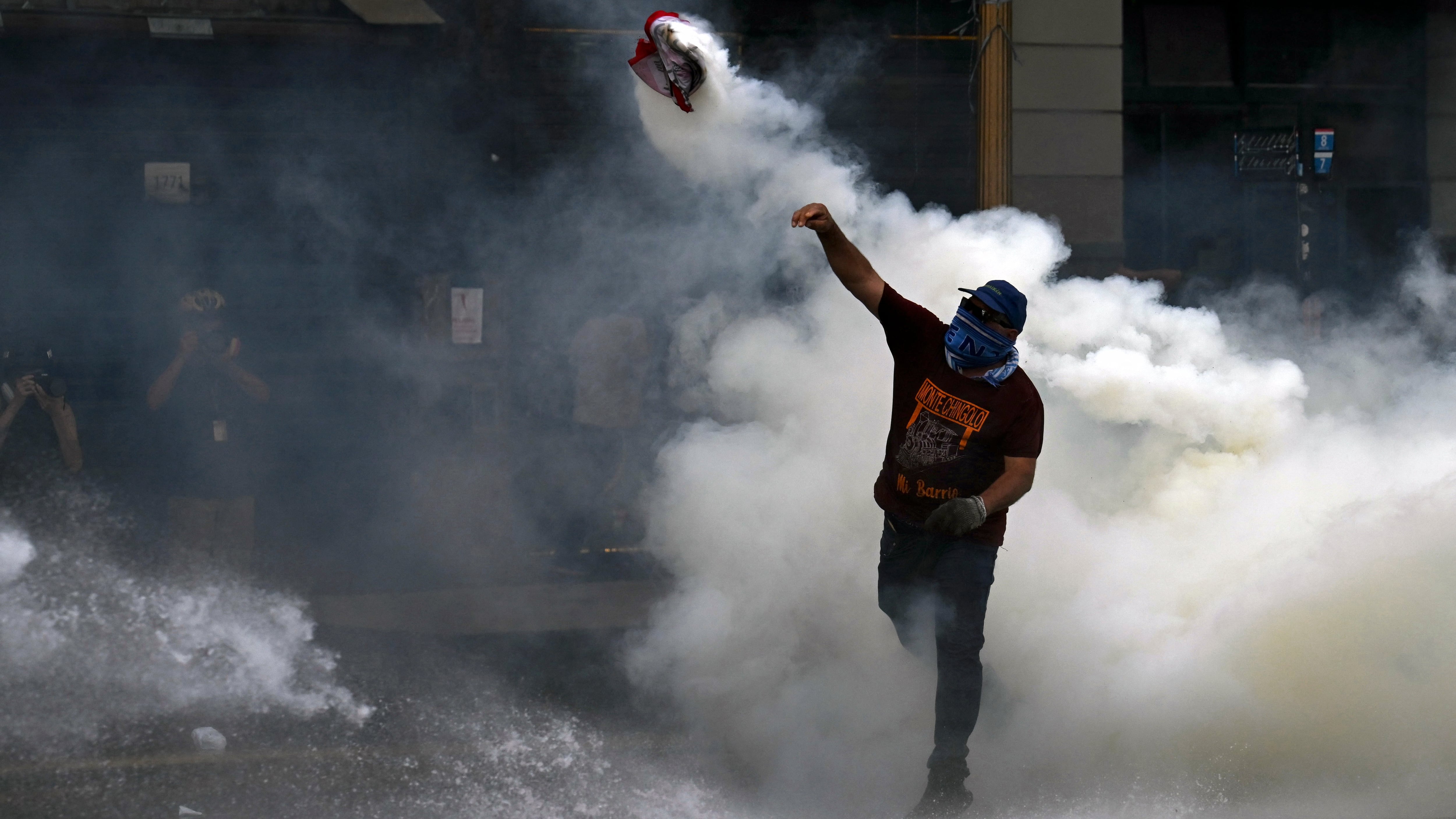 Las movilizaciones anteriores terminaron en graves incidentes (Photo by Luis ROBAYO / AFP)