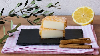 Leche frita en la freidora