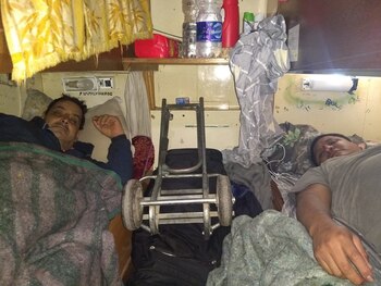 Los infectados a bordo del