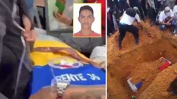 Videos| Con música y licor, así fue el sepelio del cabecilla del frente 36, alias Barbas, asesinado por el Clan del Golfo en Antioquía