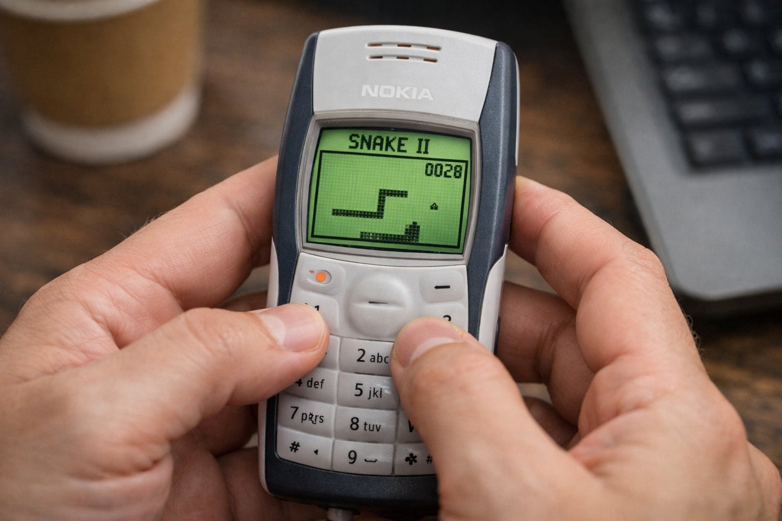 Snake II, el clásico juego, se convierte en entretenimiento sin internet durante los entretiempos. (Imagen Ilustrativa Infobae)