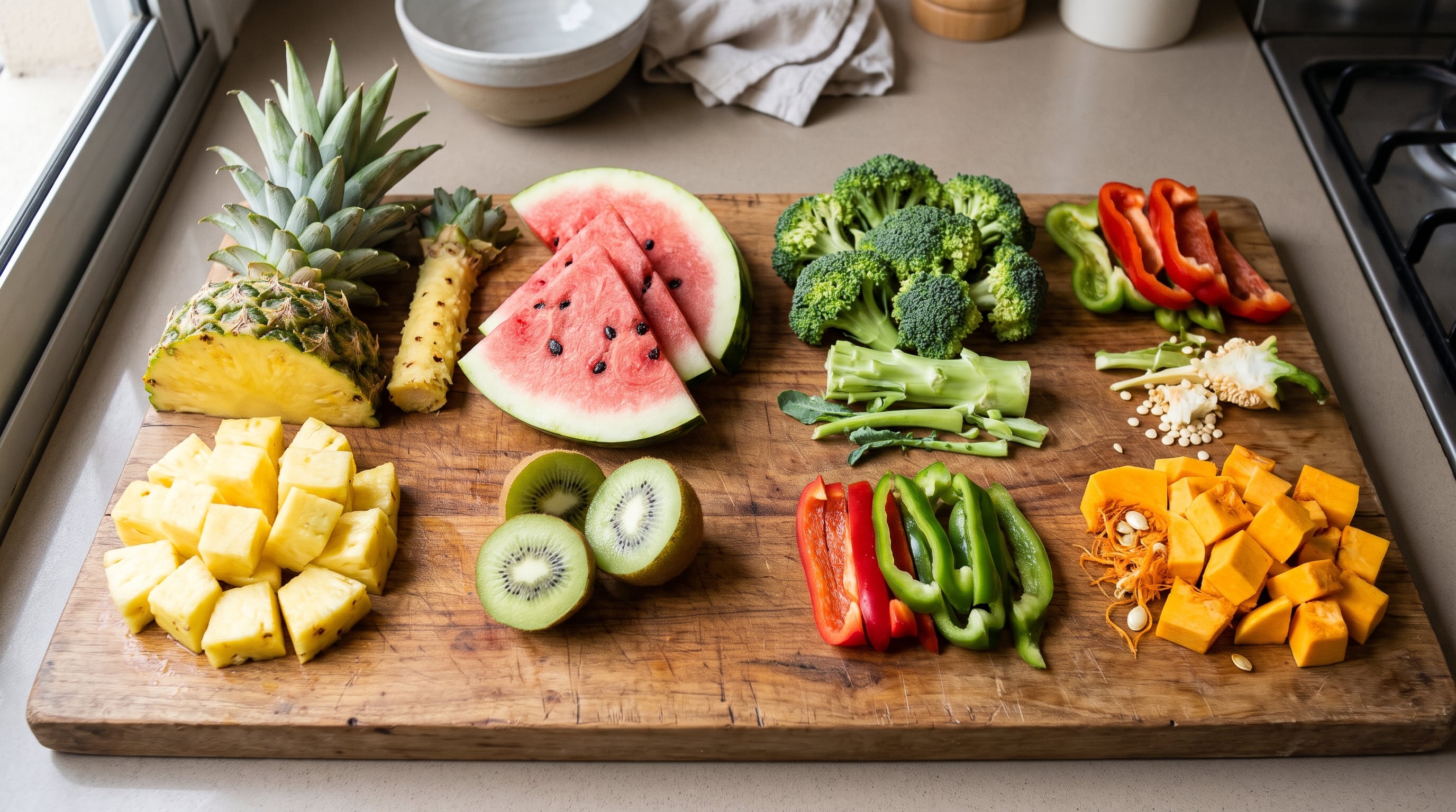 Un estudio del King's College de Londres determinó que diez de doce frutas y verduras analizadas concentran más fibra en sus partes desechadas que en la pulpa. (Imagen Ilustrativa Infobae)