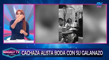 Magaly Medina sobre la boda de Cachaza: “¿El vestido, la clínica y el catering también serán por canje?”. Captura: Magaly TV La Firme.