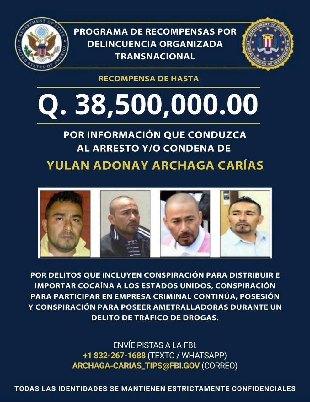 Yulán Adonay Archaga Carías. (Foto: Embajada de EE.UU en Guatemala)