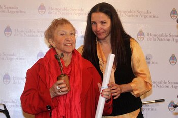 Renée Roxana con su hija