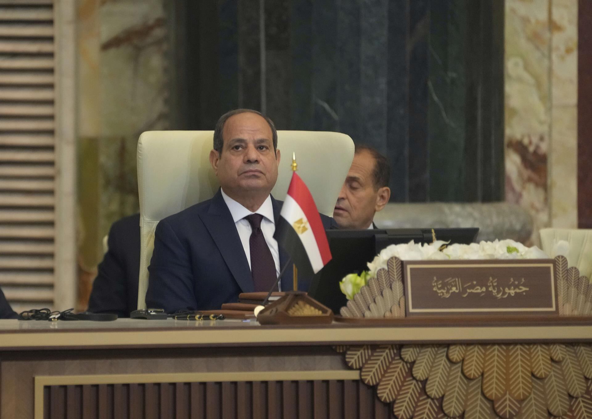 El presidente egipcio, Abdel Fattah al Sisi, afirmó que los enviados estadounidenses acudieron a la mesa “con una voluntad firme