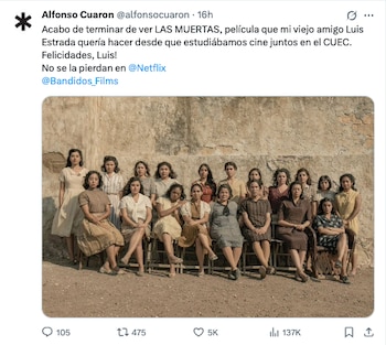 Publicación de Alfonso Cuarón en