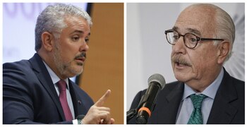 Los expresidentes Iván Duque y