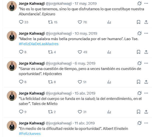 El empresario y exboxeador murió a los 58 años de edad (X / Jorge Kahwagi )