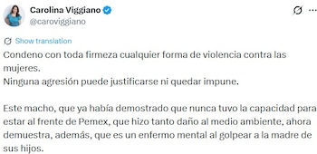 La senadora del PRI llamó a investigar a Víctor Rodríguez tras la difusión de un video con presunta violencia familiar.