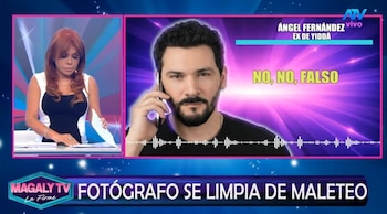Ángel Fernández responde a amiga de Yiddá Eslava tras acusación de deuda: “¿De dónde sacan los seis mil soles?”. Captura: Magaly TV La Firme.