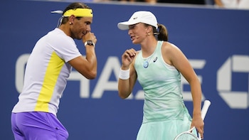 Nadal Swiatek exhibición