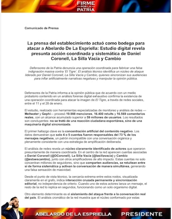 Defensores de la Patria, liderado