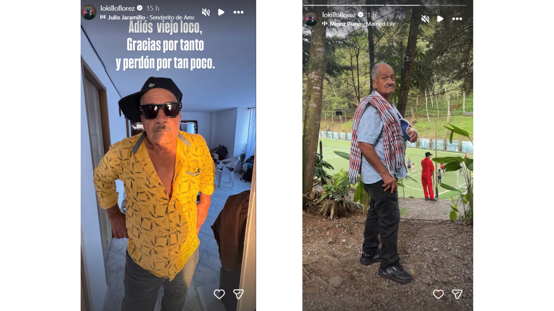 Lokillo se despidió de su abuelo, confirmando la muerte de su familiar - crédito @lokilloflorez/ Instagram