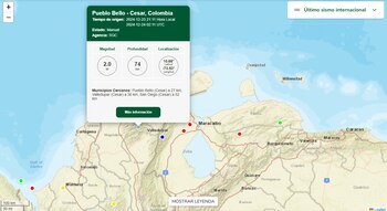 Sismo en Pueblo Bello, Cesar
