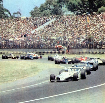 La largada del Gran Premio