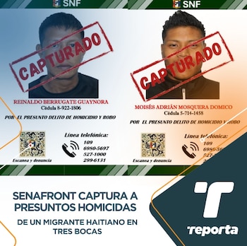 El @senafrontpanama informó que capturó