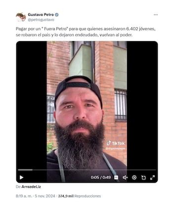 Con este mensaje, el presidente