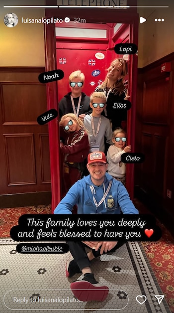 La tierna postal familiar que eligió Luisana para terminar con el homenaje (Instagram)