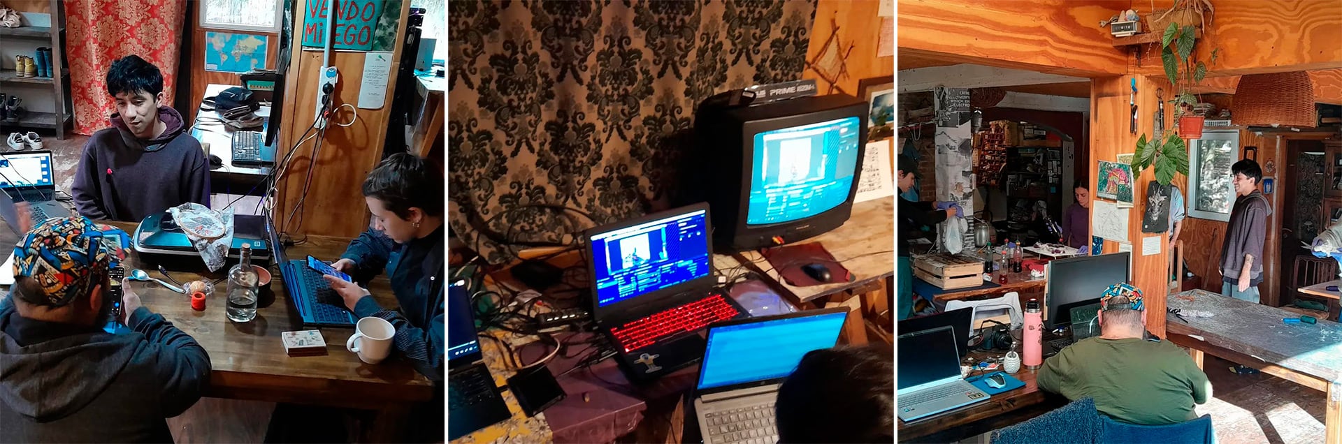 “Perdimos un estudio audiovisual, más de 15 televisores, máquinas de los años 60 y 70, pantallas, proyectores, micrófonos, parlantes, obras de arte y archivos familiares”, cuentan