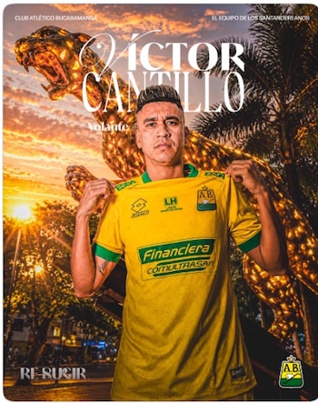 Victor Cantillo é a nova contratação do Atlético Bucaramanga - crédito @ABucaramanga/X