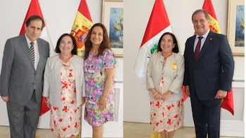 Historiadora española recibe reconocimiento del Perú por difundir patrimonio documental peruano. (Foto: FB/@EmbajadaPeruEnEspana)