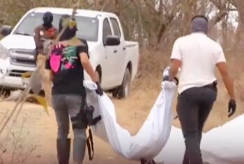 Se estima que los restos pertenecen a al menos 9 personas. (Captura de pantalla TVC)