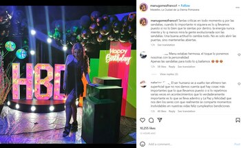 Manuela Gómez respondió a críticas por detalle en su look de cumpleaños. Foto: Instagram @manugomezfranco1