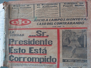 Primera portada de Diario Ojo