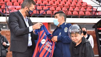 Maradona, Tinelli y Dieguito Fernando,