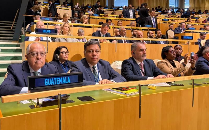 Guatemala promovió oportunidades de inversión y comercio durante la Asamblea General de la Organización de las Naciones Unidas. (Cancillería de Guatemala)