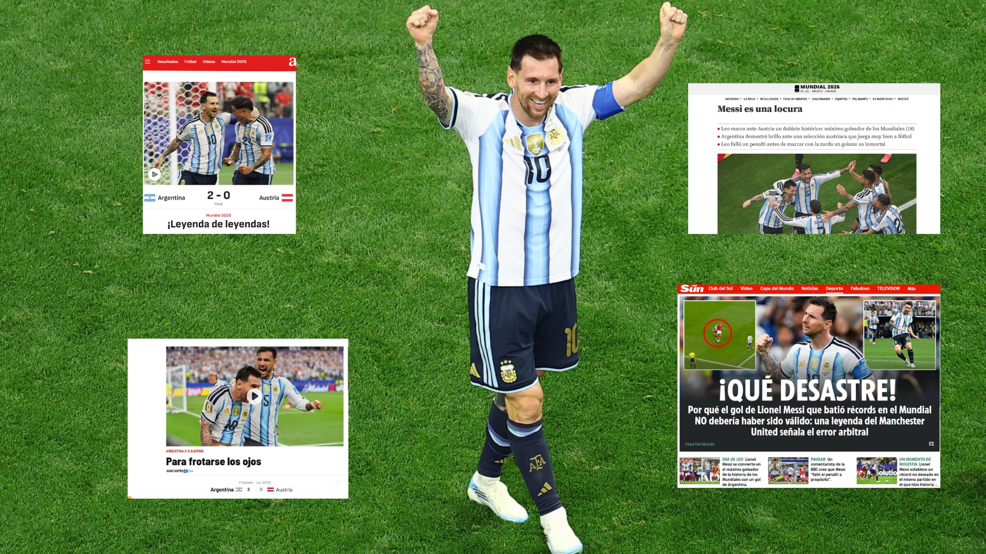 Las reacciones de los medios al partido de Messi