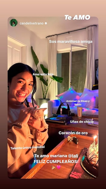 Cande Vetrano recibió a su