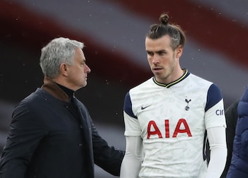 Gareth Bale y José Mourinho. (Nick Potts/Reuters)