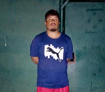 Samuel Alberto Macis Axume, homeboy y gatillero de MS-13, fue capturado en la frontera no habilitada de Piedras Azules, Candelaria de la Frontera, Santa Ana Oeste. (Foto: Fuerza Armada)