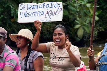 Algunos moradores de la cuenca