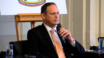 El juez Miguel Angel Martin, presidente del Tribunal Supremo de Venezuela en el exilio
