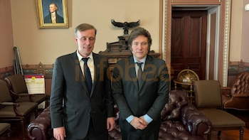 Javier Milei con Jack Sullivan