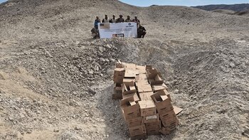 Los explosivos destruidos formaban parte