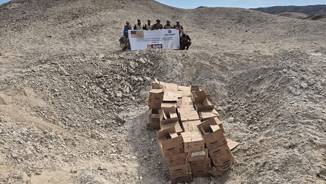 Los explosivos destruidos formaban parte del circuito que alimenta actividades ligadas a la minería ilegal. (Foto: Mininter)