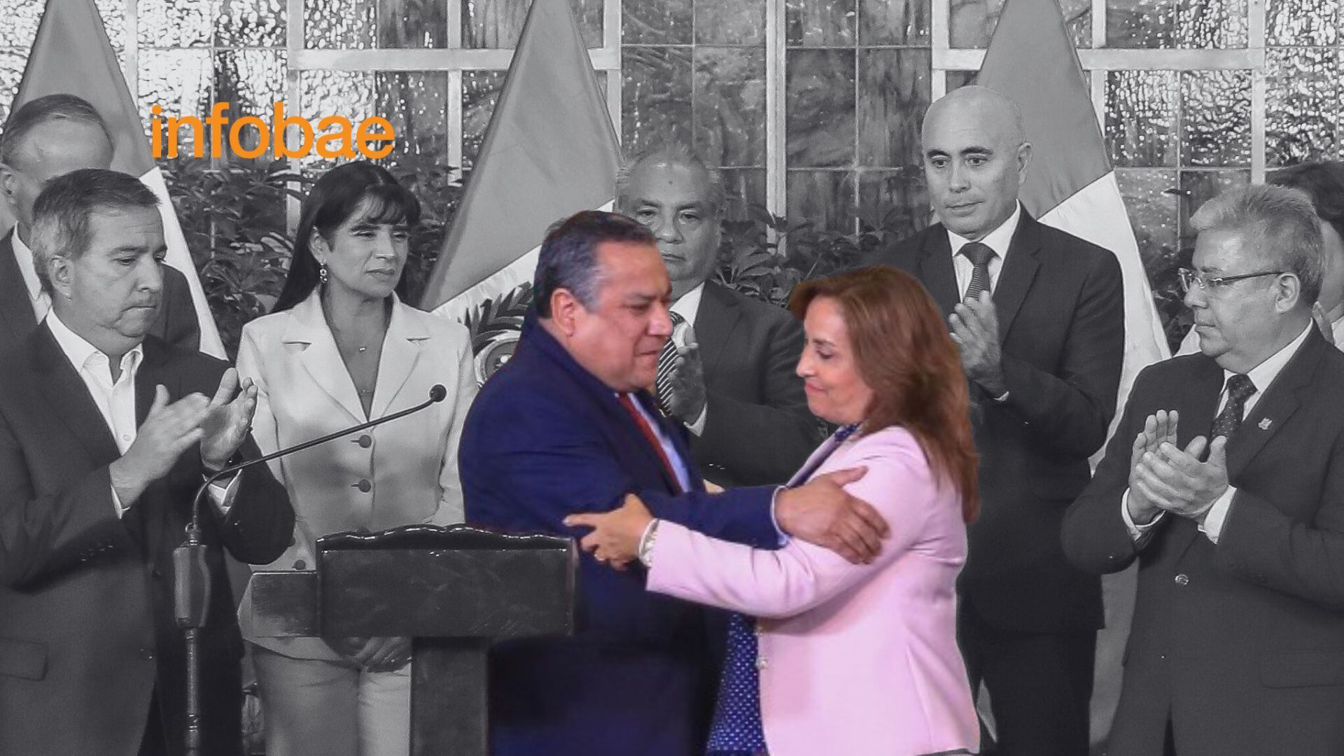 Gustavo Adrianzén renunció al premierato. | Fotocomposición: Infobae Perú / Presidencia